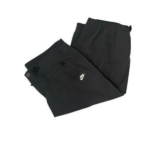 Nike Black Activewear Capri Drawstring Cuffed Cargo Pants Women's Size Medium